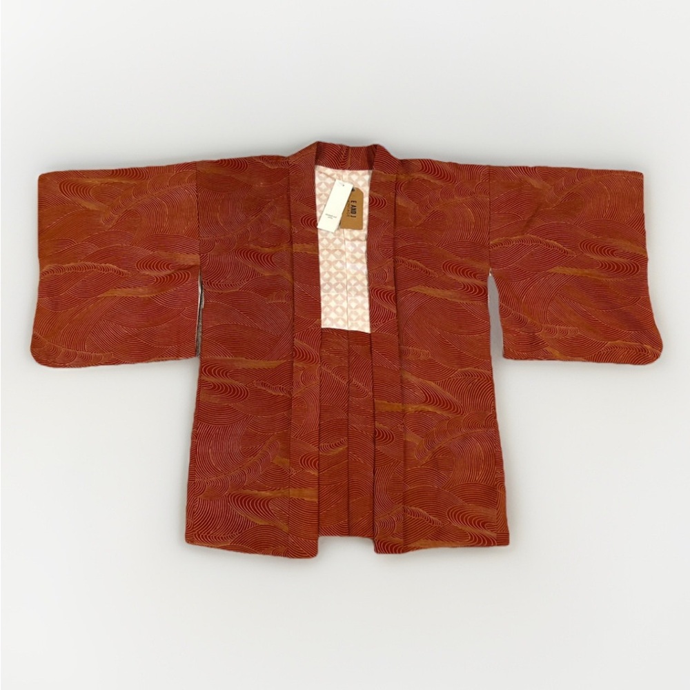 E & J Vintage 100% Silk Kimono NWT One of A Kind One Size Patterned Designer New